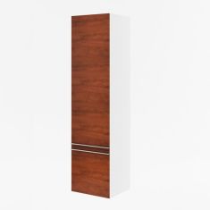 Ravak CLEAR SB-400 L fürdőszobai faliszekrény 40x35x155 cm, fehér/dió X000000762