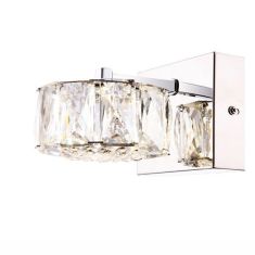 GLOBO AMUR fali lámpa, króm, K5 kristály, 1 db LED izzó 49350-1W