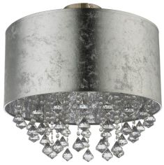 GLOBO AMY I mennyezeti lámpa, E27, 1x60W, ezüst 15188D3