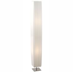 GLOBO BAILEY állólámpa, króm, fehér textil, 119 cm magas, 2xE27 24662