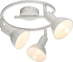 GLOBO CALDERA mennyezeti lámpa, E14, 3x40W, fehér 54648-3