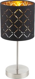 GLOBO CLARKE asztali lámpa, E14, 1x40W, arany/fekete 15229T