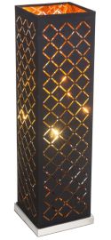 GLOBO CLARKE asztali lámpa, E27, 1x40W, arany/fekete 15229T2
