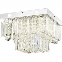 GLOBO CLEO mennyezeti lámpa, króm, 6 db LED izzó, 68594-6A