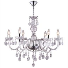 GLOBO CUIMBRA I kristály csillár, áttetsző, 6xE14 63116-6