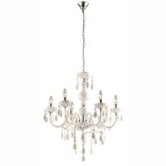 GLOBO CUIMBRA I kristály csillár, fehér, 6xE14 63113-6