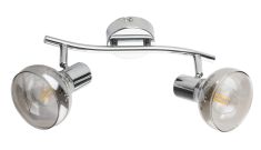 GLOBO LOTHAR mennyezeti és fali lámpa, E14, 2x40W, króm 54921-2