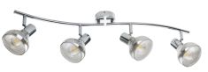 GLOBO LOTHAR mennyezeti lámpa, E14, 4x40W, króm 54921-4