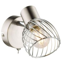 GLOBO TEXAS fali lámpa, E14, 1x40W, matt nikkel 54809-1