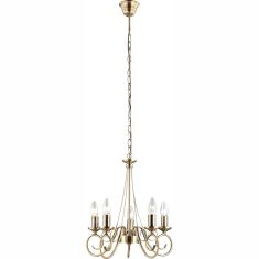 GLOBO TRUNCATUS csillár, sárgaréz, 5xE14 69003-5