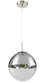 GLOBO VARUS függőlámpa, E27, 1x60W, d25cm, szürke 15852