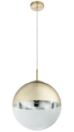 GLOBO VARUS függőlámpa, E27, 1x60W, d30cm, arany 15857