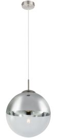 GLOBO VARUS függőlámpa, E27, 1x60W, d30cm, szürke 15853