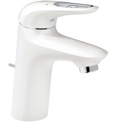 Grohe EUROSTYLE egykaros mosdó csaptelep, leeresztőgarnitúrával, S-méret, fehér 23374LS3