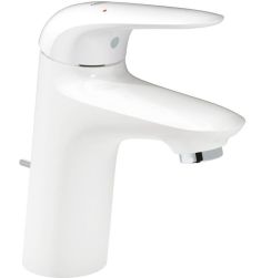 Grohe EUROSTYLE egykaros mosdó csaptelep, leeresztőgarnitúrával, S-méret, fehér 23707LS3