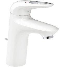 Grohe EUROSTYLE egykaros mosdó csaptelep, leeresztőgarnitúrával, S-méret, fehér 33558LS3