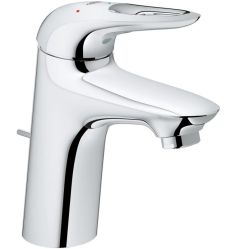 Grohe EUROSTYLE egykaros mosdó csaptelep, leeresztőgarnitúrával, S-méret, króm 23374003