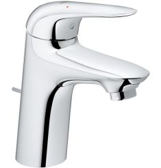Grohe EUROSTYLE egykaros mosdó csaptelep, leeresztőgarnitúrával, S-méret, króm 23707003