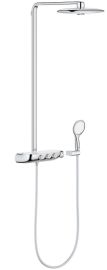 Grohe RAINSHOWER falra szerelhető zuhanyrendszer termosztátos csapteleppel, króm 26250000
