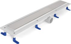 H2O 70 cm-es műanyag zuhanyfolyóka, rozsdamentes ráccsal (Burkolható) 07201803-058