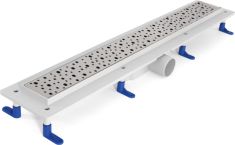 H2O 70 cm-es műanyag zuhanyfolyóka, rozsdamentes ráccsal (Csepp) 07201803-057