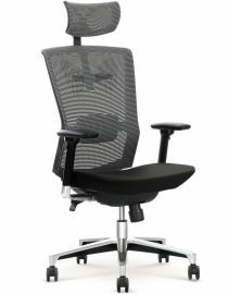 AMBASADOR főnöki forgószék, MULTIBLOCK PLUS, állítható fejtámla/karfa, 64x63x120-130x45-55 cm HM1598