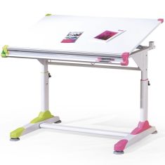 COLLORIDO gyerek íróasztal, dönthető, állítható magasságú, két szín, 100x66x69-84 cm HM0524