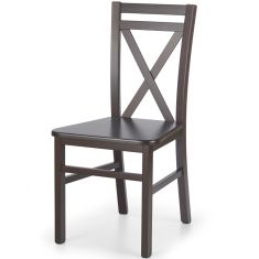 DARIUSZ fa étkezőszék, sötét dió színű, 45x43x90x45 cm HM1355