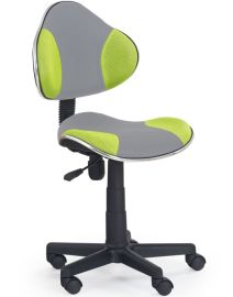 FLASH gyerek forgószék, szürke/zöld színű, 46x50x77-89x36-49 cm HM1055