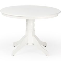GLOSTER kerek étkezőasztal, fehér színű, 106x75 cm HM0137
