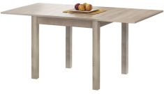 GRACJAN bővíthető étkezőasztal, sonoma tölgy színű, 80-160x80x76 cm HM0140