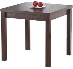 GRACJAN bővíthető étkezőasztal, sötét dió színű, 80-160x80x76 cm HM0138