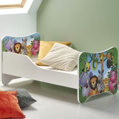 HAPPY gyerekágy matraccal, ágyráccsal, állatos, 145x76x70x61 cm HM0535