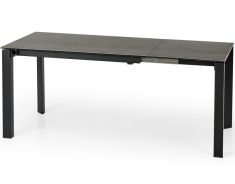 HORIZON bővíthető étkezőasztal, füst/fekete színű, 120-180x85x76 cm HM0029
