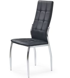 K-209 étkezőszék, fekete/króm színű, 42x42x100x47 cm HM1236