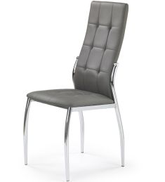 K-209 étkezőszék, szürke/króm színű, 42x42x100x47 cm HM1237