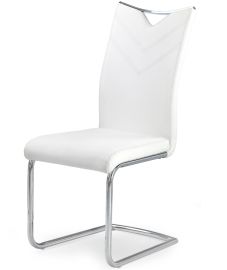 K-224 étkezőszék, fehér/króm színű, 44x59x100x47 cm HM1258