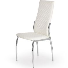 K-238 étkezőszék, fehér/króm színű, 42x42x100x47 cm HM1289