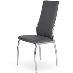 K-238 étkezőszék, szürke/króm színű, 42x42x100x47 cm HM1291