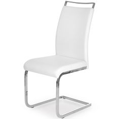 K-250 étkezőszék, fehér/króm színű, 42x55x99x46 cm HM1311