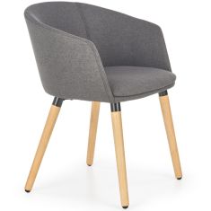 K-266 étkezőszék fa lábakkal, sötétszürke színű, 56x56x72x46 cm, HM1780