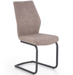 K-272 étkezőszék, sötétbézs/fekete színű, 45x57x94x47 cm, HM1649