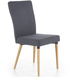 K-273 étkezőszék fa lábakkal, sötétszürke színű, 45x60x95x49 cm, HM1650