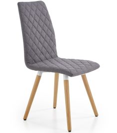 K-282 étkezőszék fa lábakkal, szürke színű, 56x44x93x48 cm, HM1788