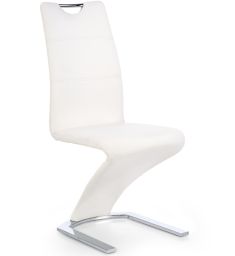 K-291 étkezőszék, fehér/króm színű, 45x63x101x48 cm, HM1668