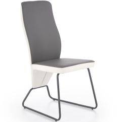 K-300 étkezőszék, fehér/szürke/grafit színű, 45x57x96x46 cm, HM1803