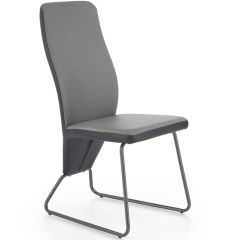 K-300 étkezőszék, fekete/szürke/grafit színű, 45x57x96x46 cm, HM1804