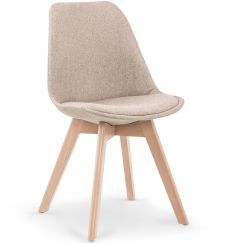 K-303 étkezőszék fa lábakkal, bézs színű, 48x54x83x47 cm, HM1680