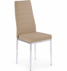 K-70 étkezőszék, sötét bézs/króm színű, 43x49x97x45 cm HM1135