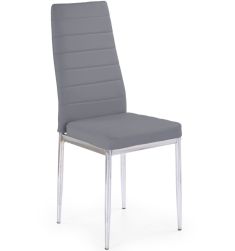 K-70 étkezőszék, szürke/króm színű, 43x49x97x45 cm HM1139
